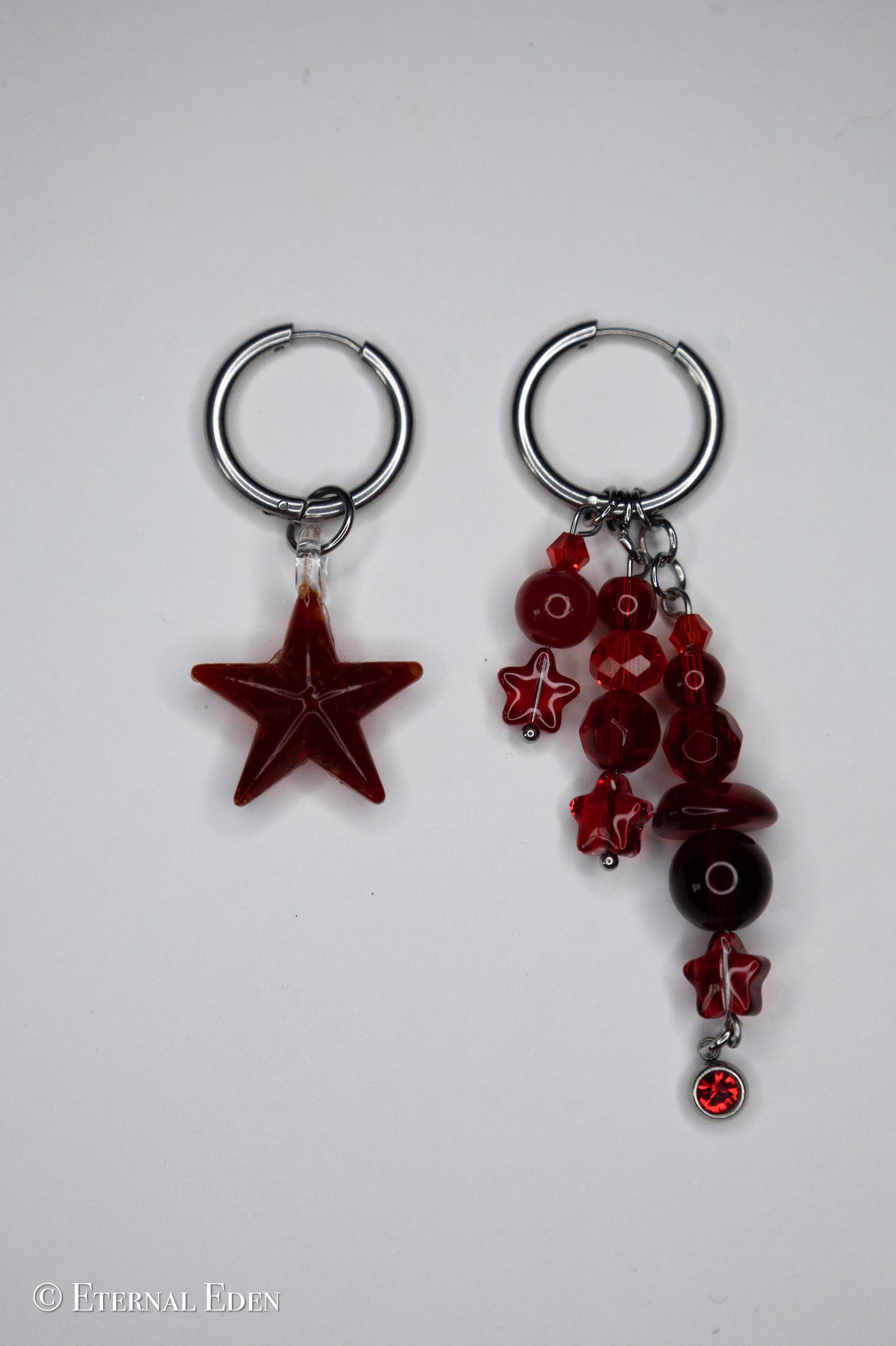 “Star Trail” Hoop Earrings