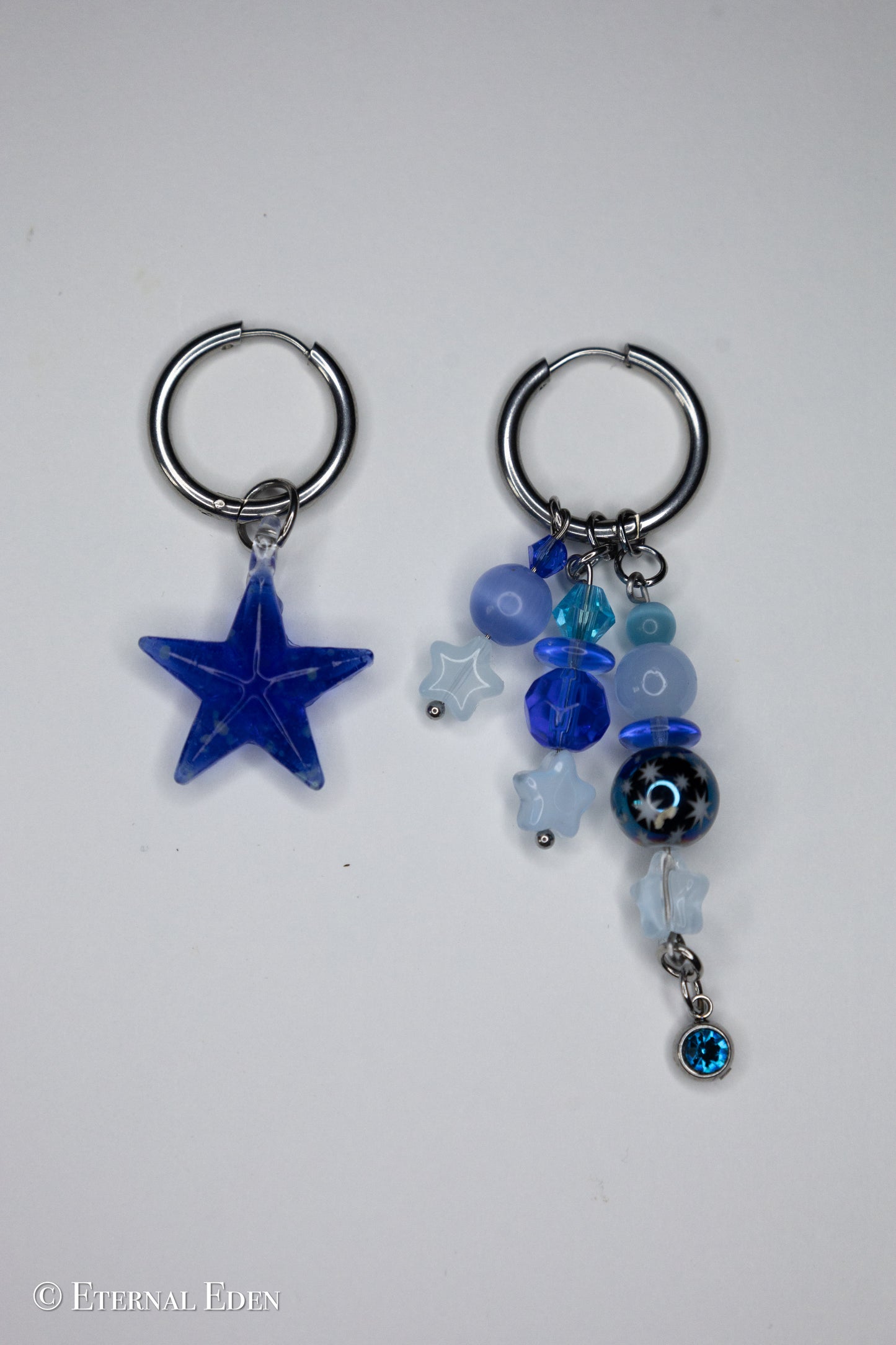 “Star Trail” Hoop Earrings