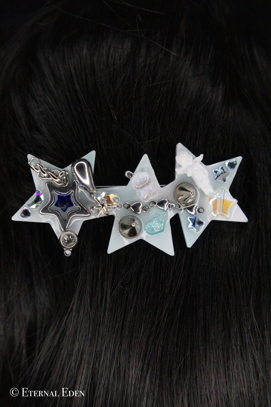 “Cyber Blu” Hairclips