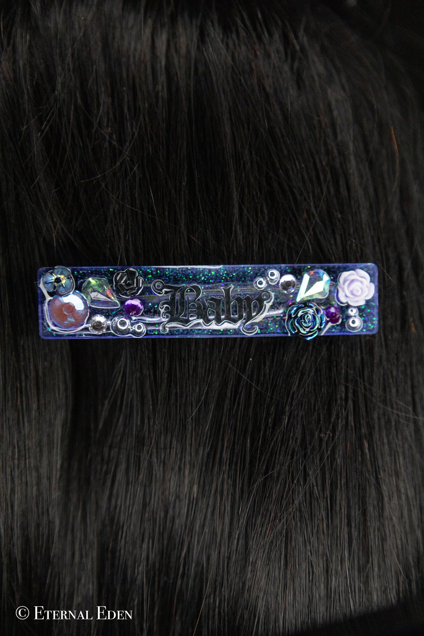 “Violet Mirage” Hairclips