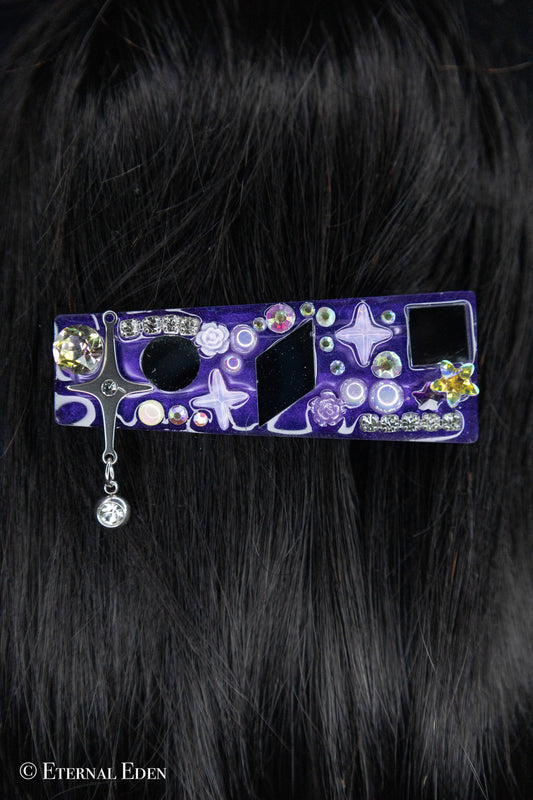 “Violet Mirage” Hairclips