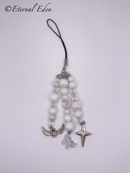 White Mix Phone / Bag Charms