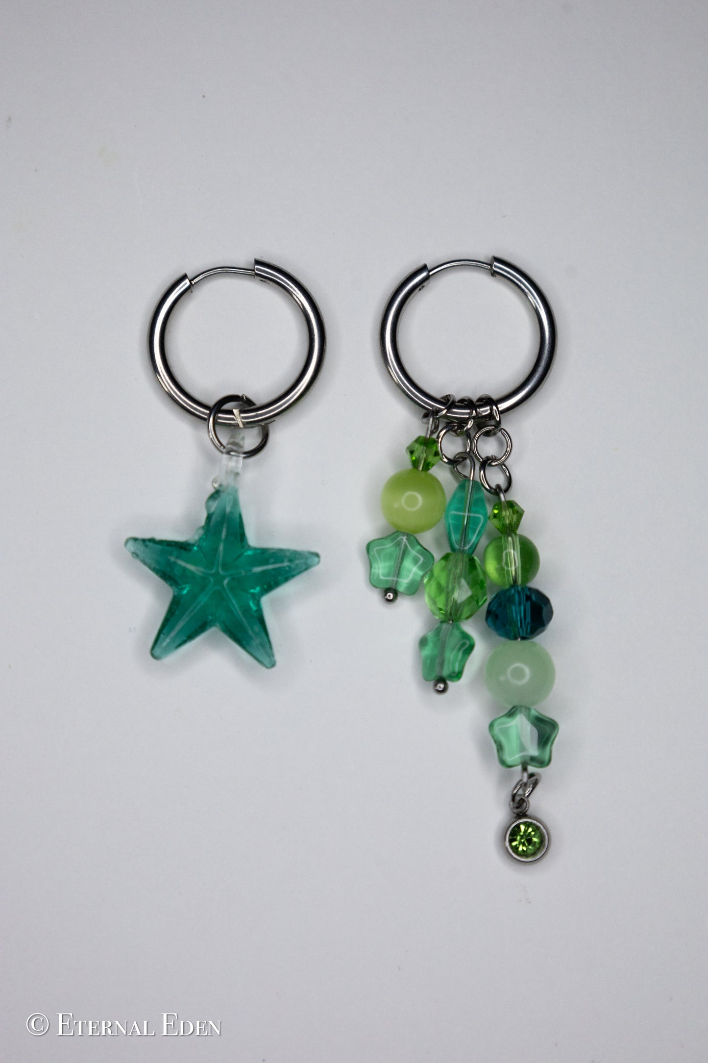 “Star Trail” Hoop Earrings